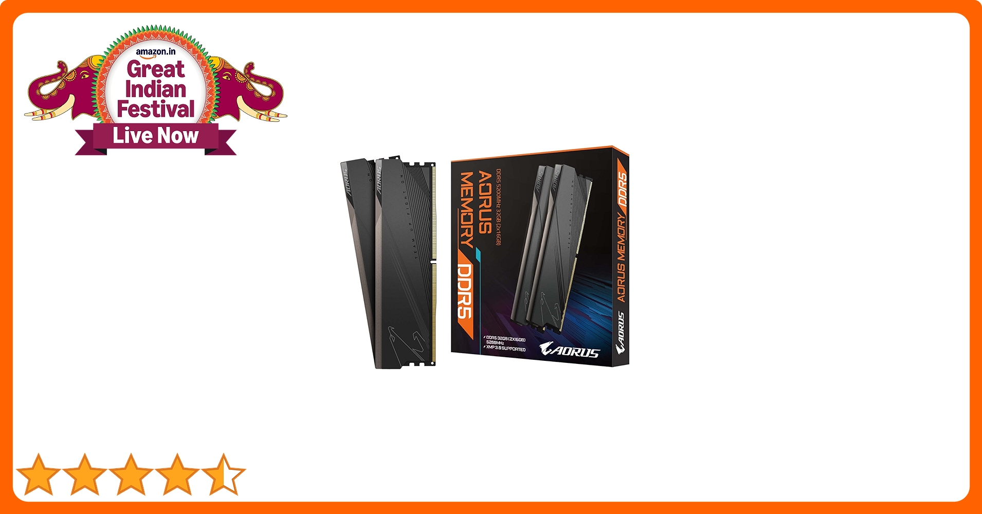 Amazon.in: Buy AORUS Memory GP-ARS32G52D5 (DDR5 32GB (2x16GB